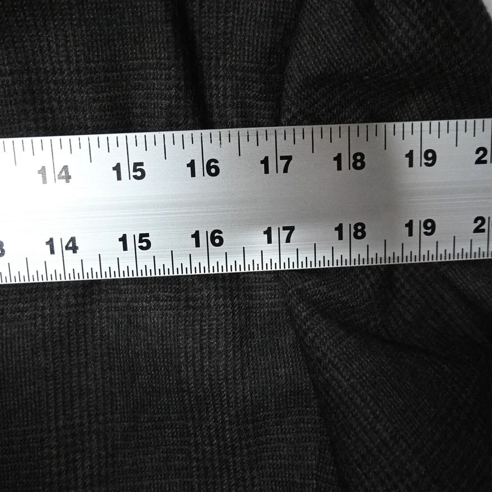 NEW Deadstock Vtg USA Made 41L 42L Brown Check‎ Flannel Blazer Sport Coat Jacket